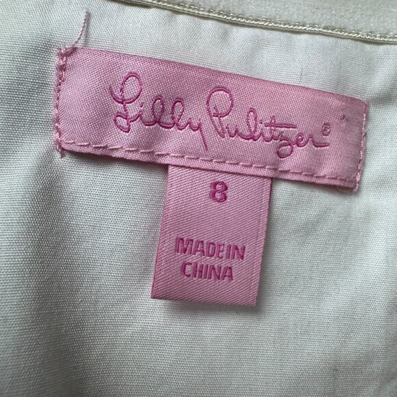 Lilly Pulitzer Bowen Buy Local Fruit Patchwork Strapless Dress 8 - Picture 5 of 13